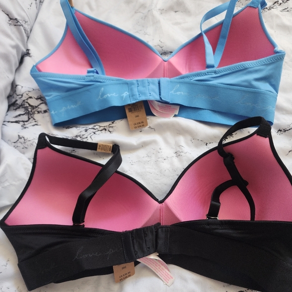 2 Pink by Victoria Secret bras 36c - Picture 2 of 4